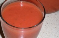 mejor-saludable-gazpacho-de-sandía-con-cerezas